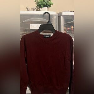 PLACE Burgundy Sweater